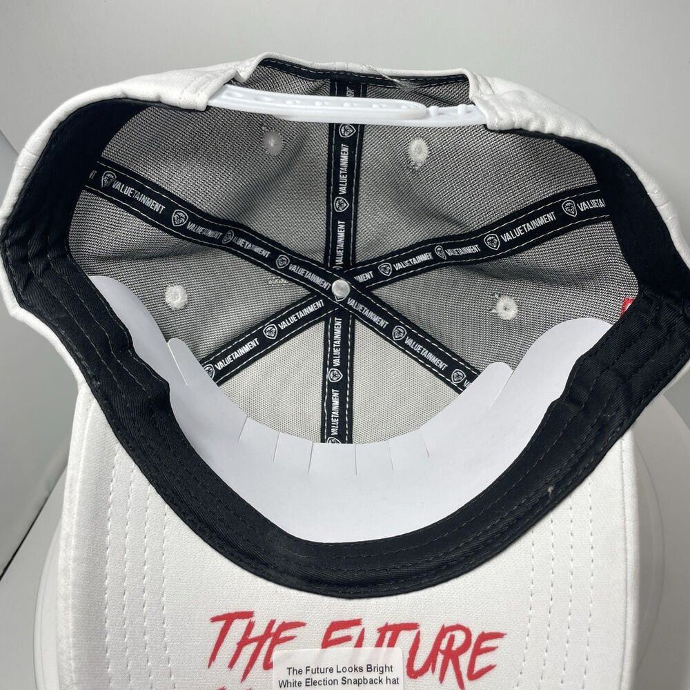 Lot of 2 Valuetainment "The Future Looks Bright" White Election Snapback Hat - Picture 7 of 15